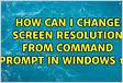 Get screen resolution from command prompt